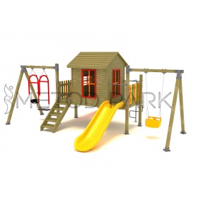 33 A العاب خشبية على هيئة منزل