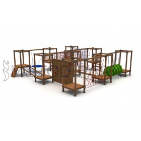 55 A العاب المغامرة الخشبية