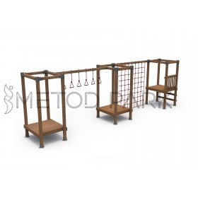 55 A العاب المغامرة الخشبية