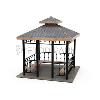 09 K Metal Hexagonal Gazebo