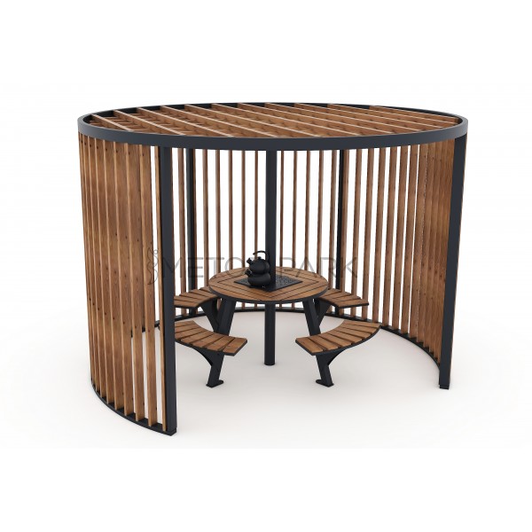 13 PB Ahşap Metal Pergola
