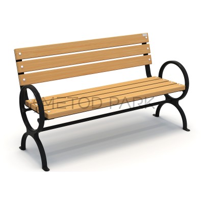 23 B Verzalit Metal Cast Standing Bench