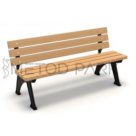 24 B Verzalit Metal Cast Standing Bench