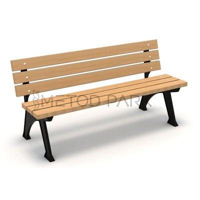 24 B Verzalit Metal Cast Standing Bench