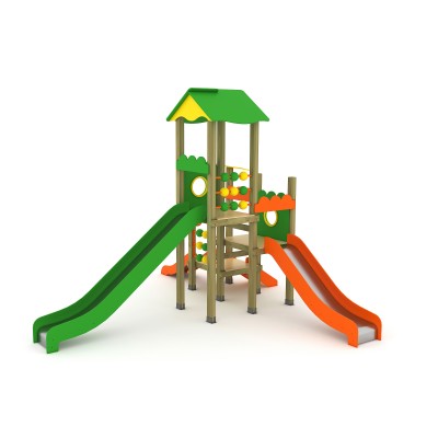 68 A Standard Wooden Playground