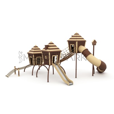 80 A Ev Temalı Ahşap Oyun Grubu 