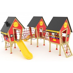 94 A العاب خشبية على هيئة منزل